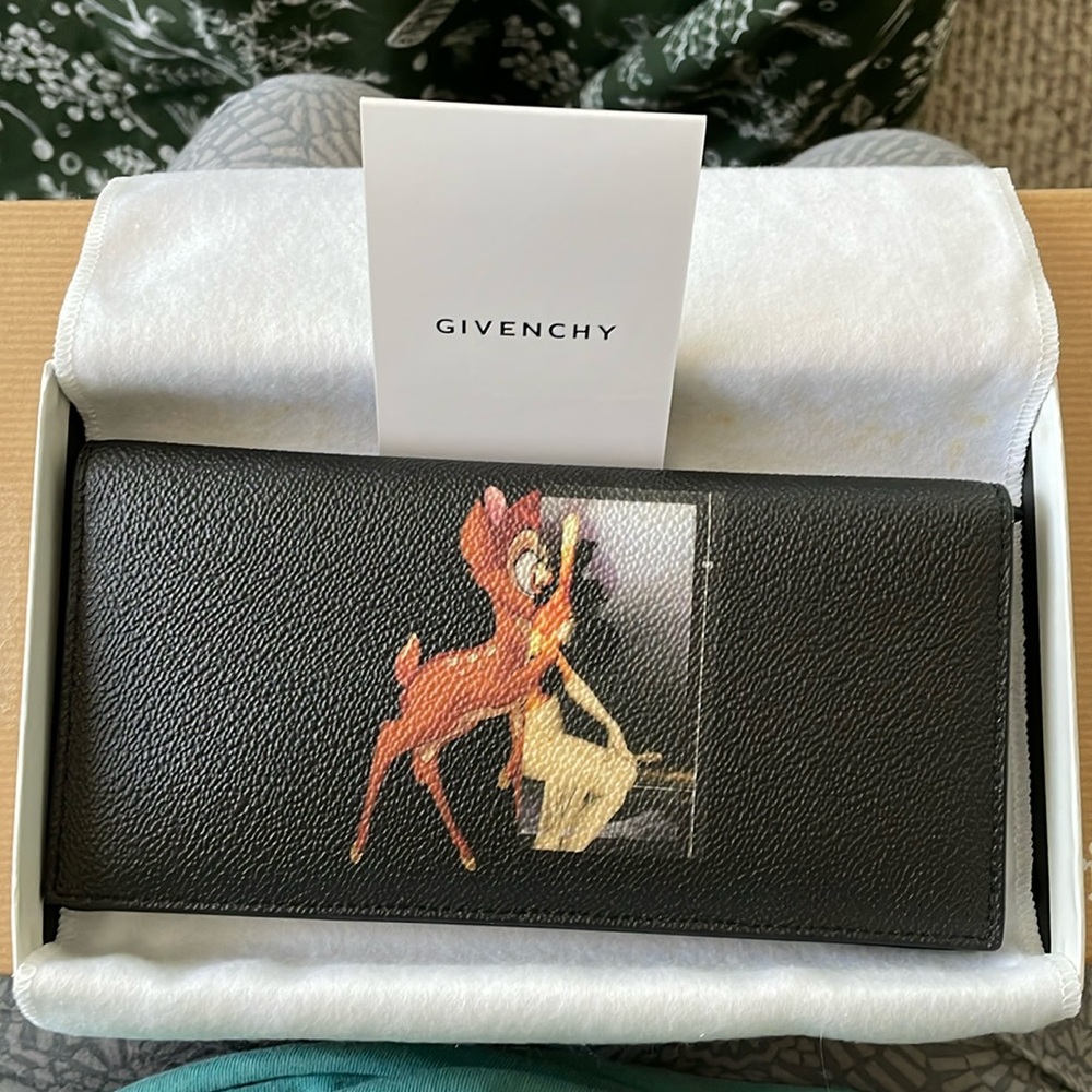 *RARE* 2013 Givenchy x Bambi (Disney) Leather Flap Wallet